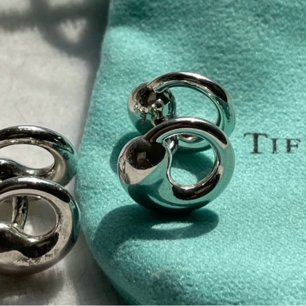 Tiffany & Co. Elsa Peretti Sterling Silver Cuff Links